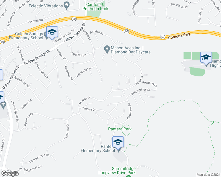 map of restaurants, bars, coffee shops, grocery stores, and more near 519 Jon Court in Diamond Bar