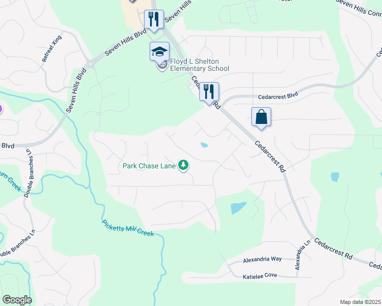 map of restaurants, bars, coffee shops, grocery stores, and more near 164 Longwood Crossing in Dallas