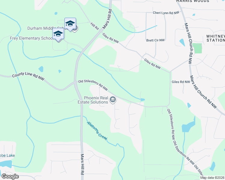 map of restaurants, bars, coffee shops, grocery stores, and more near 4955 Old Stilesboro Road Northwest in Acworth