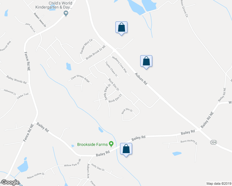 map of restaurants, bars, coffee shops, grocery stores, and more near 3613 Walking Stick Way Northeast in Auburn