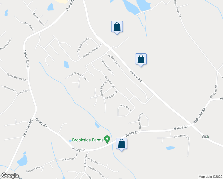 map of restaurants, bars, coffee shops, grocery stores, and more near 3613 Walking Stick Way Northeast in Auburn