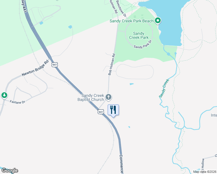 map of restaurants, bars, coffee shops, grocery stores, and more near 241 Bob Holman Road in Athens