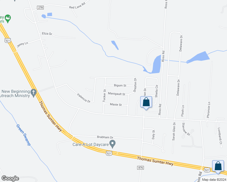 map of restaurants, bars, coffee shops, grocery stores, and more near 4465 Manigault Street in Dalzell