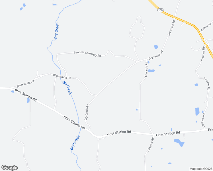 map of restaurants, bars, coffee shops, grocery stores, and more near 253 Dry Creek Road in Cedartown