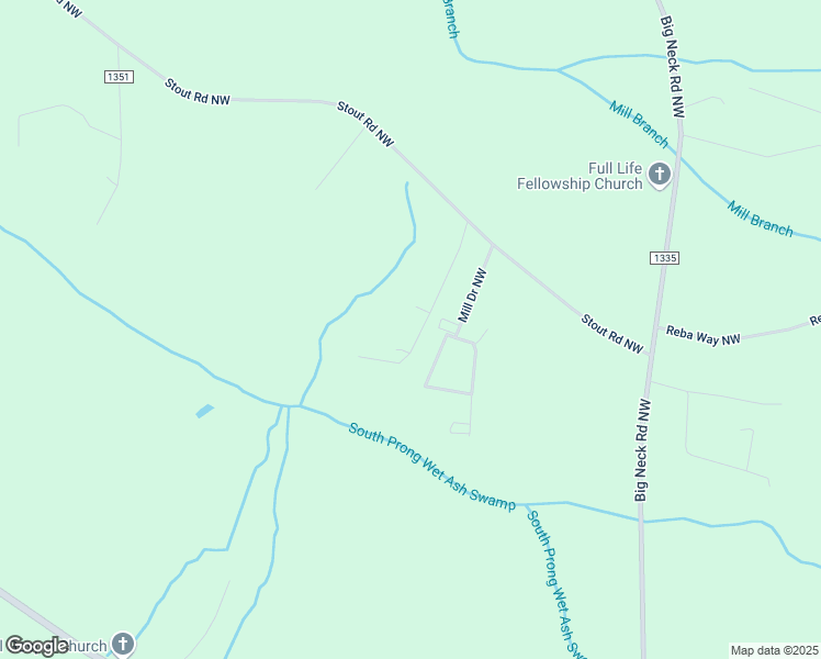 map of restaurants, bars, coffee shops, grocery stores, and more near 2467 Stout Road Northwest in Ash