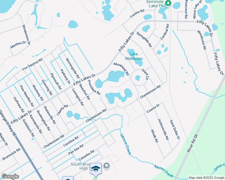 map of restaurants, bars, coffee shops, grocery stores, and more near 540 Kennedy Circle in Southport