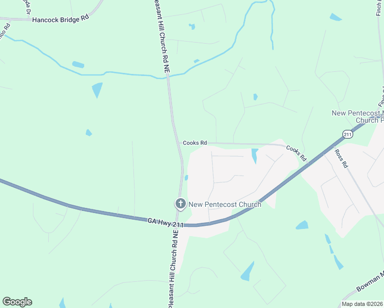 map of restaurants, bars, coffee shops, grocery stores, and more near 909 Cooks Road in Winder