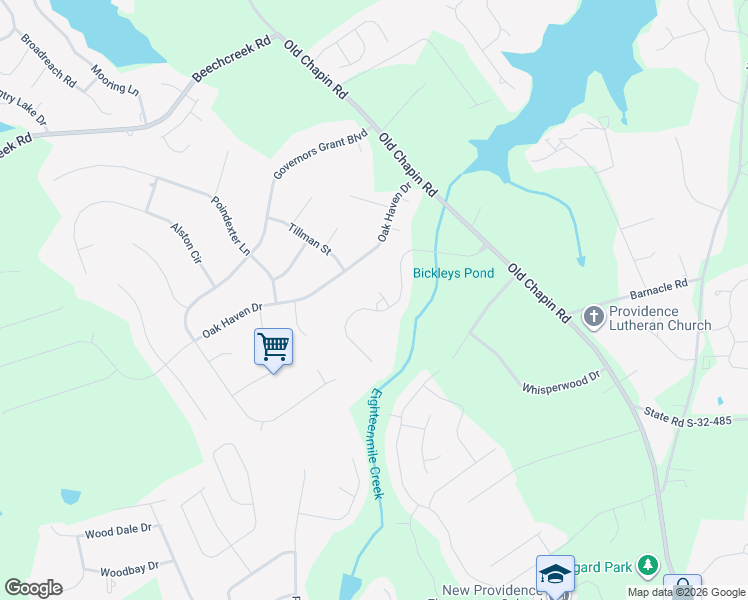 map of restaurants, bars, coffee shops, grocery stores, and more near 201 Sterling Lake Court in Lexington