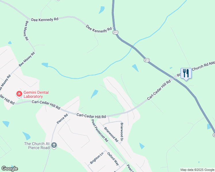map of restaurants, bars, coffee shops, grocery stores, and more near 776 Coleen Drive in Winder