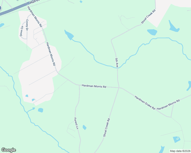 map of restaurants, bars, coffee shops, grocery stores, and more near 2554 Hardman Morris Road in Colbert