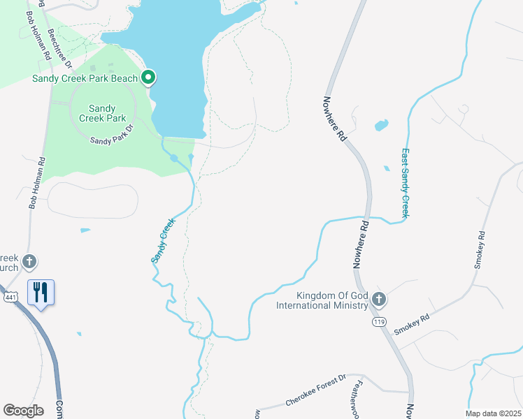 map of restaurants, bars, coffee shops, grocery stores, and more near 755 Nowhere Road in Athens