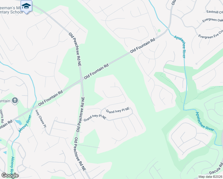 map of restaurants, bars, coffee shops, grocery stores, and more near 738 Cape Ivey Drive in Dacula