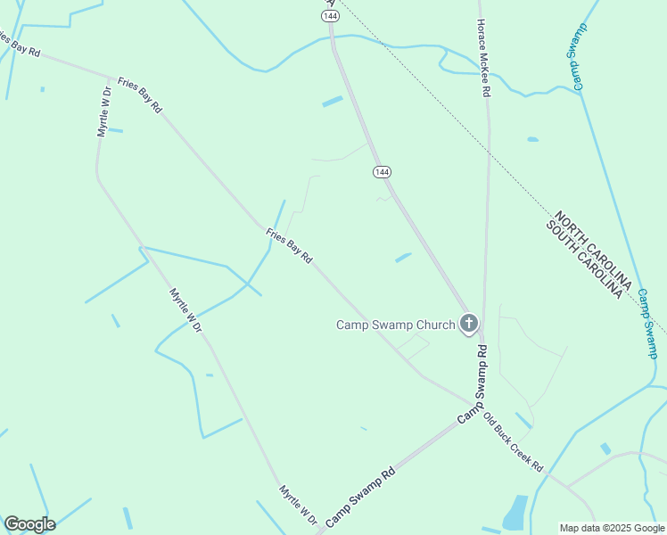 map of restaurants, bars, coffee shops, grocery stores, and more near 4641 Fries Bay Road in Loris