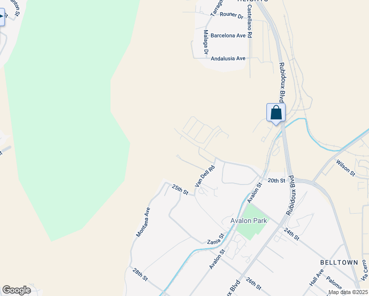 map of restaurants, bars, coffee shops, grocery stores, and more near 6170 20th Street in Riverside