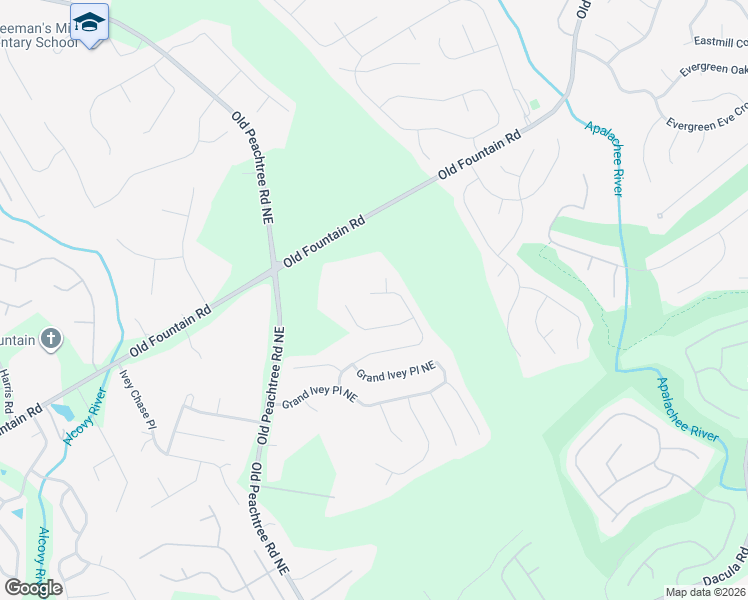map of restaurants, bars, coffee shops, grocery stores, and more near 738 Cape Ivey Drive in Dacula