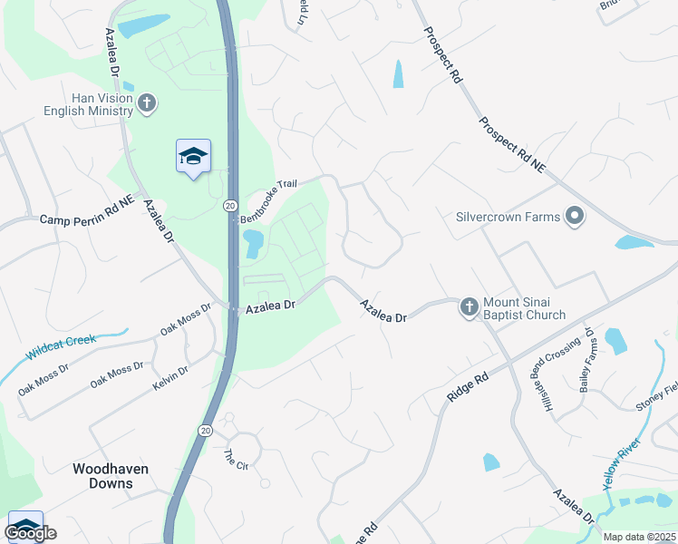 map of restaurants, bars, coffee shops, grocery stores, and more near 1827 Azalea Drive in Lawrenceville