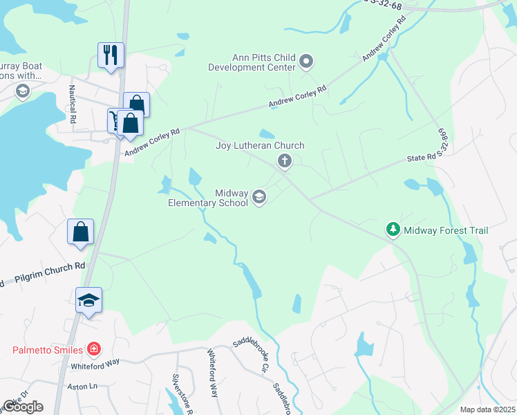 map of restaurants, bars, coffee shops, grocery stores, and more near 180 State Road S-32-28 in Lexington