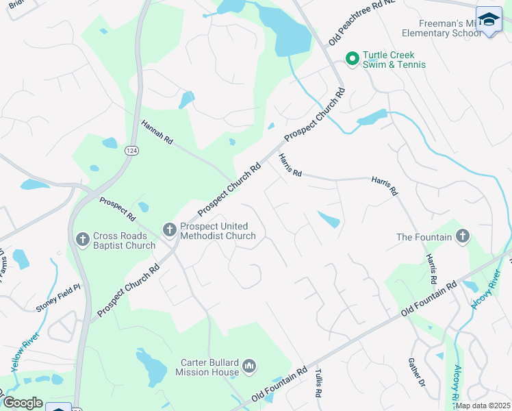 map of restaurants, bars, coffee shops, grocery stores, and more near 1857 Prospect View Drive in Lawrenceville