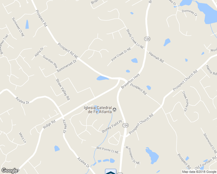 map of restaurants, bars, coffee shops, grocery stores, and more near 1430 Ridge Road in Lawrenceville