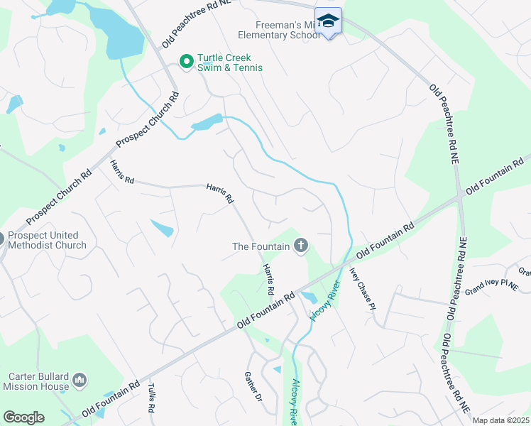 map of restaurants, bars, coffee shops, grocery stores, and more near 1425 Turtle Dove Lane in Lawrenceville
