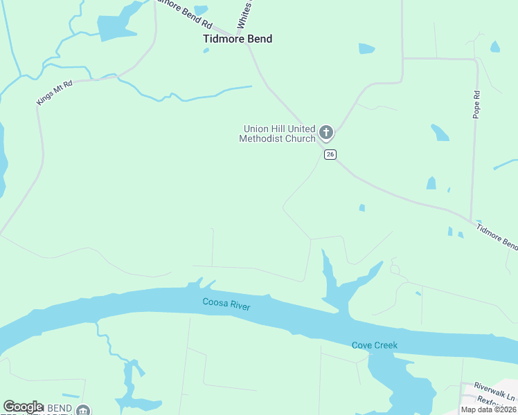 map of restaurants, bars, coffee shops, grocery stores, and more near 244 Aqua Vista Road in Gadsden