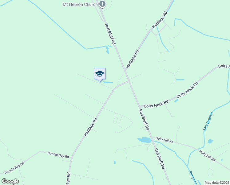 map of restaurants, bars, coffee shops, grocery stores, and more near 1221-1311 Heritage Road in Loris