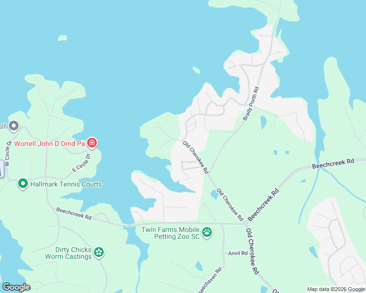 map of restaurants, bars, coffee shops, grocery stores, and more near 105 Twelve Oaks Lane in Lexington