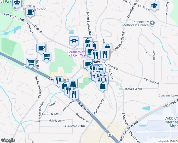 2825 South Main Street, Kennesaw GA Walk Score