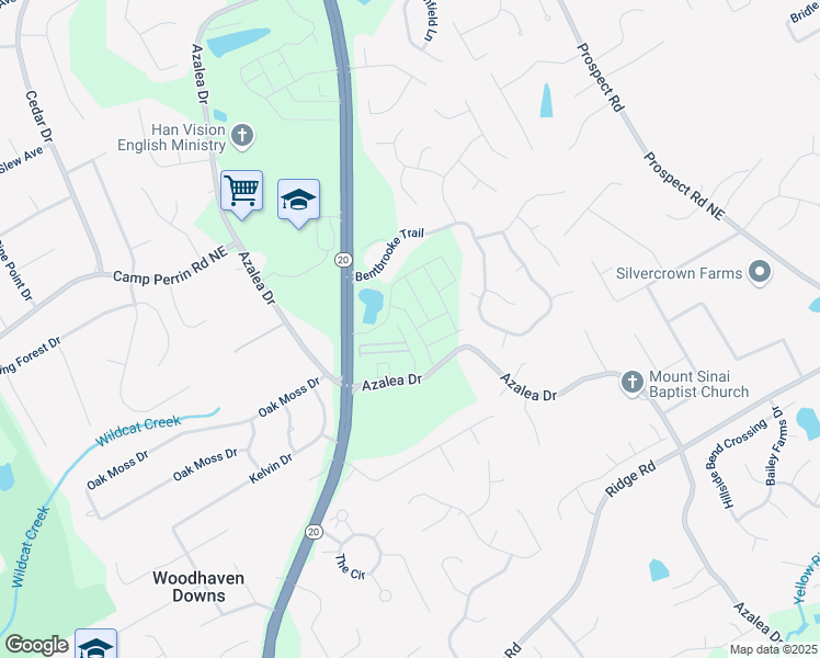 map of restaurants, bars, coffee shops, grocery stores, and more near 2044 Underwood Drive in Lawrenceville
