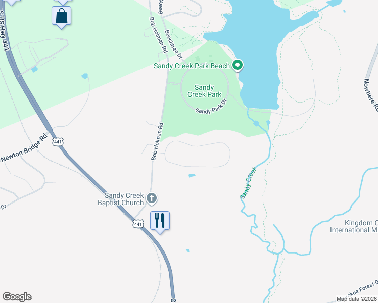 map of restaurants, bars, coffee shops, grocery stores, and more near 145 Rocky Drive in Athens