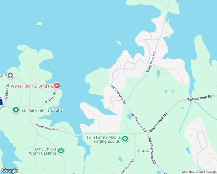 map of restaurants, bars, coffee shops, grocery stores, and more near 105 Twelve Oaks Lane in Lexington