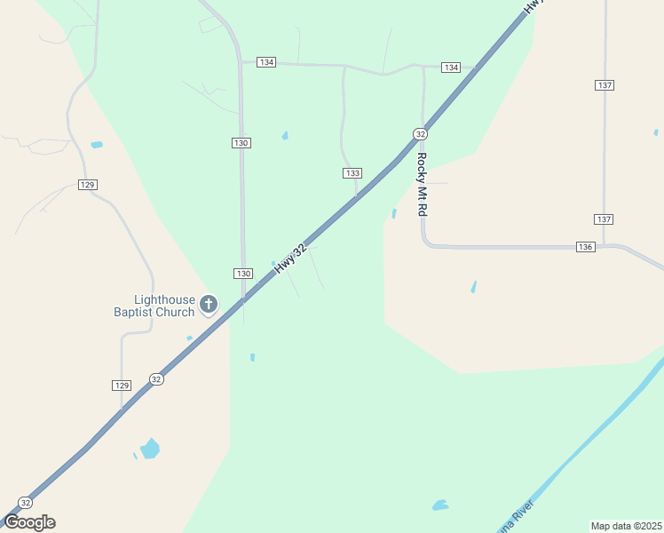 map of restaurants, bars, coffee shops, grocery stores, and more near 15 County Road 138 in Bruce