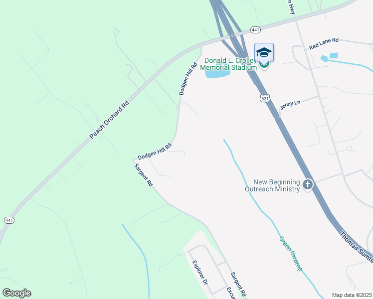 map of restaurants, bars, coffee shops, grocery stores, and more near 3895 Dodgen Hill Road in Dalzell