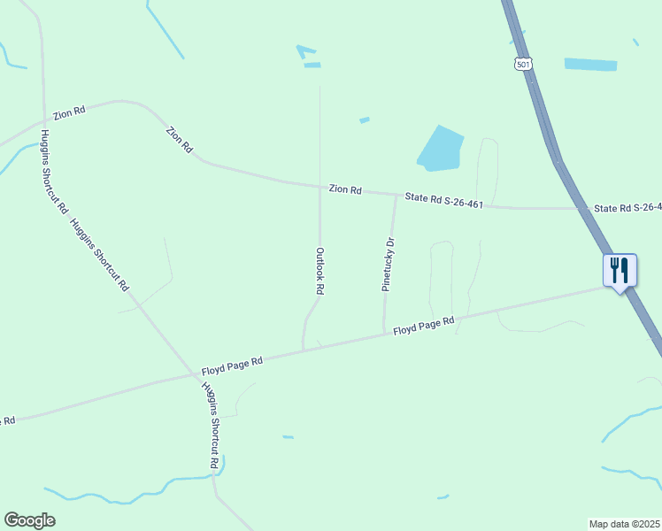 1415 Outlook Road, Galivants Ferry SC Walk Score