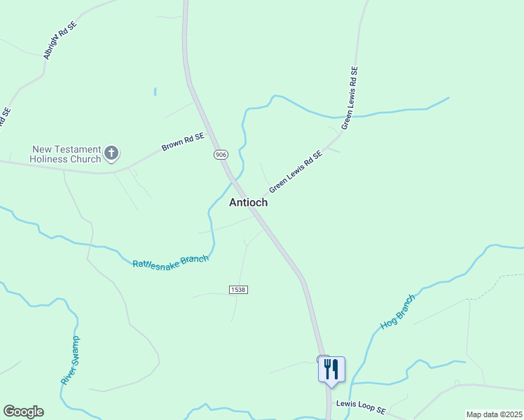 map of restaurants, bars, coffee shops, grocery stores, and more near 1118 Midway Road Southeast in Bolivia