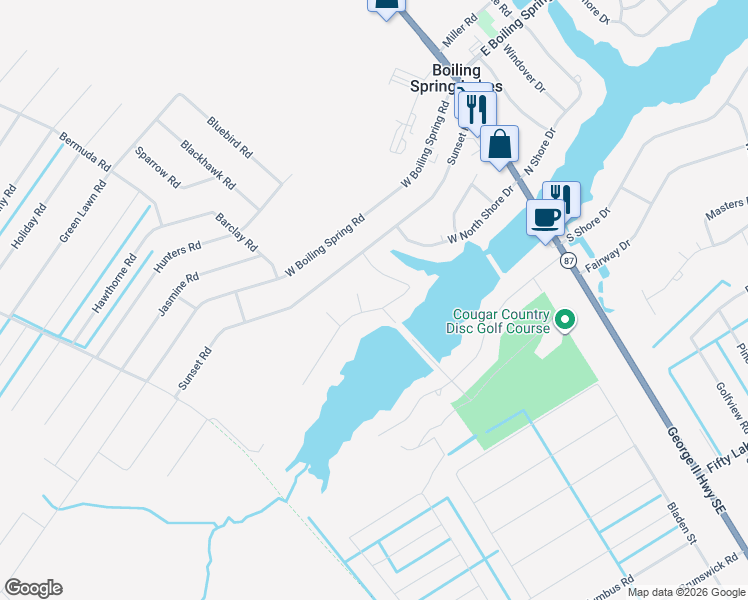 map of restaurants, bars, coffee shops, grocery stores, and more near 421 Virginia Drive in Southport