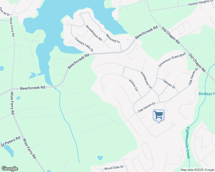 map of restaurants, bars, coffee shops, grocery stores, and more near 6 Alston Court in Lexington