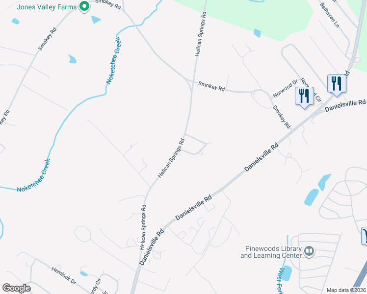 map of restaurants, bars, coffee shops, grocery stores, and more near 105 Mineral Springs Drive in Athens