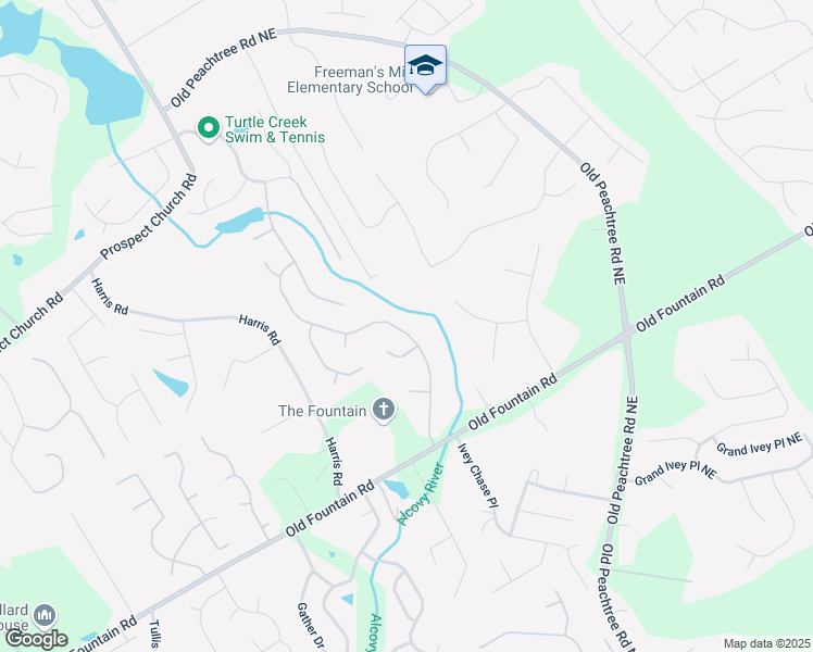 map of restaurants, bars, coffee shops, grocery stores, and more near 1263 Whisperwood Lane in Lawrenceville