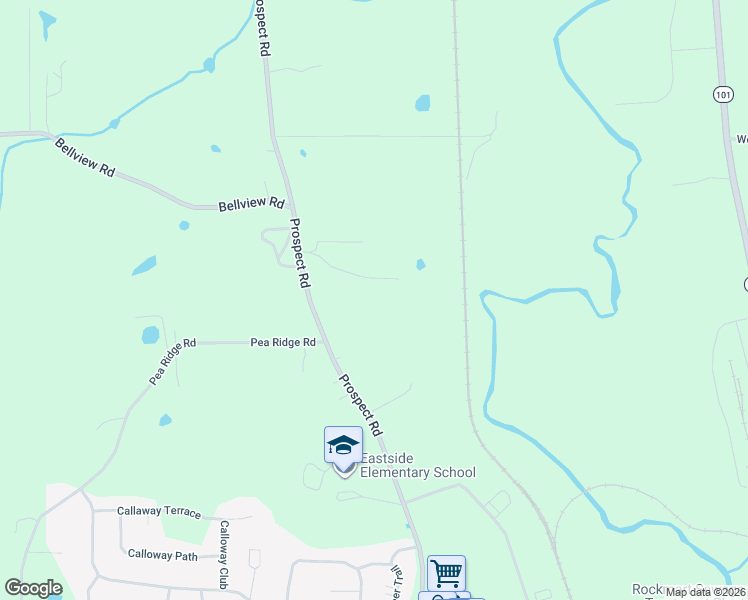 map of restaurants, bars, coffee shops, grocery stores, and more near 740 Prospect Road in Rockmart