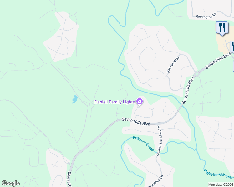 map of restaurants, bars, coffee shops, grocery stores, and more near 355 Treadstone Lane in Dallas