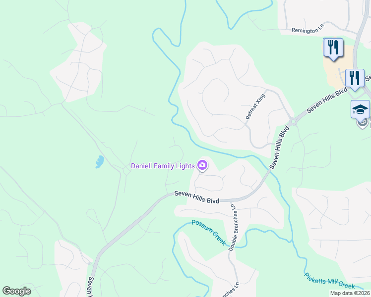 map of restaurants, bars, coffee shops, grocery stores, and more near 268 Treadstone Lane in Dallas
