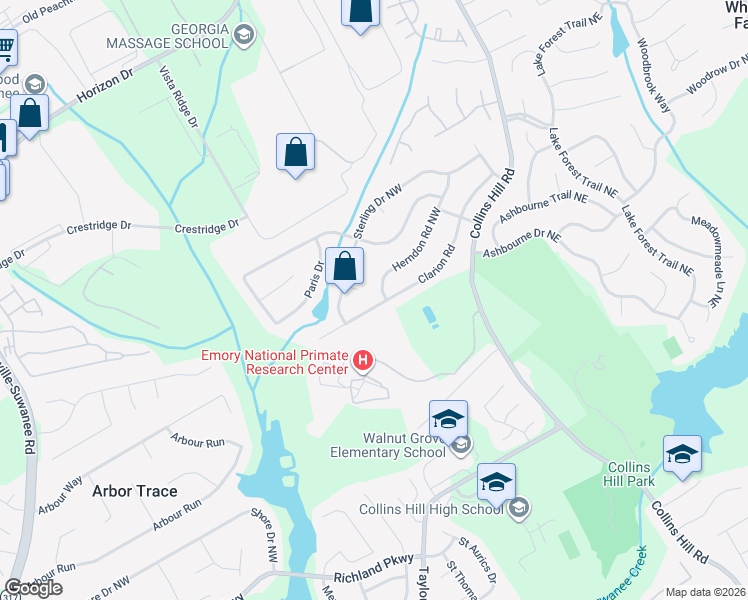 map of restaurants, bars, coffee shops, grocery stores, and more near 232 Clarion Rd in Lawrenceville