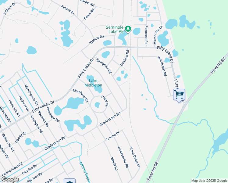 map of restaurants, bars, coffee shops, grocery stores, and more near 1095 Filmore Road in Southport