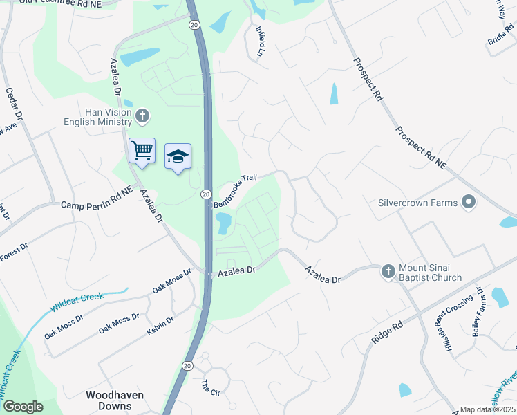 map of restaurants, bars, coffee shops, grocery stores, and more near 1878 Copelyn Reese Court in Lawrenceville