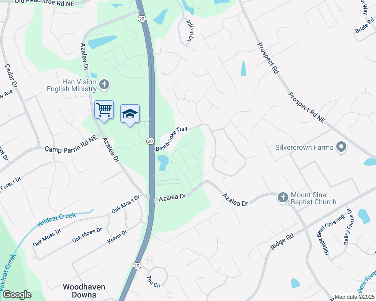 map of restaurants, bars, coffee shops, grocery stores, and more near 1880 Copelyn Reese Court in Lawrenceville
