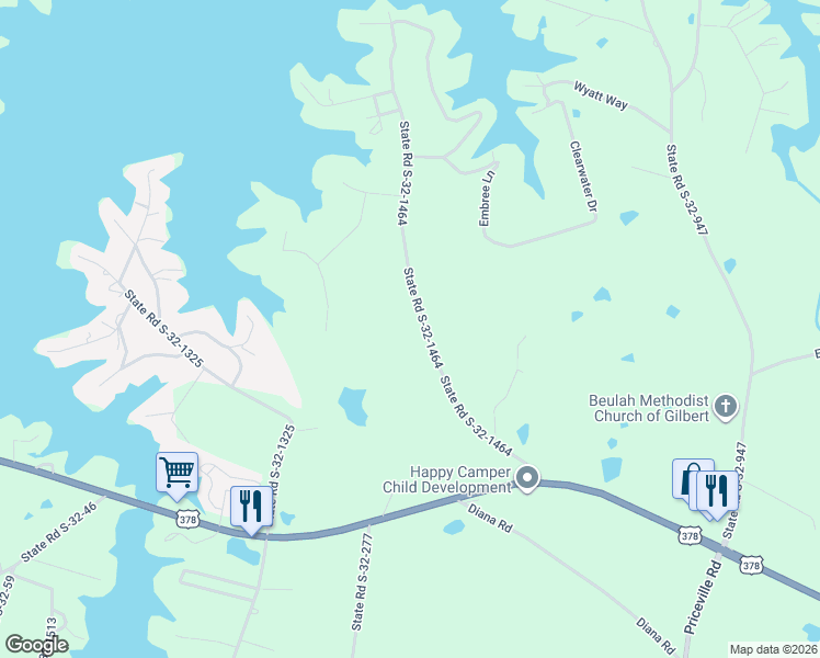 map of restaurants, bars, coffee shops, grocery stores, and more near 133 State Road S-32-1464 in Gilbert