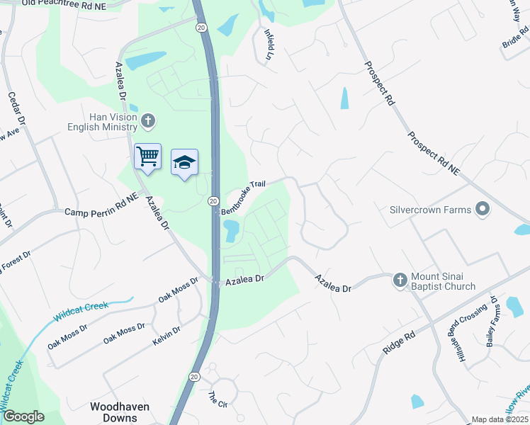 map of restaurants, bars, coffee shops, grocery stores, and more near 1882 Copelyn Reese Court in Lawrenceville