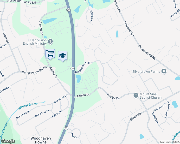 map of restaurants, bars, coffee shops, grocery stores, and more near 1884 Copelyn Reese Court in Lawrenceville