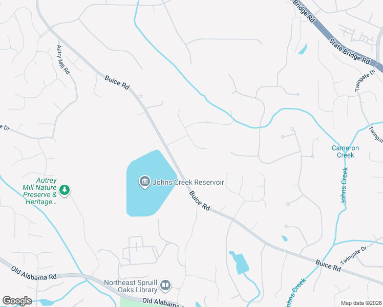 map of restaurants, bars, coffee shops, grocery stores, and more near 410 Link Road in Alpharetta